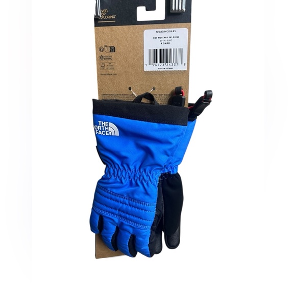 North Face kids XS blue Montana Ski Gloves - Picture 2 of 2